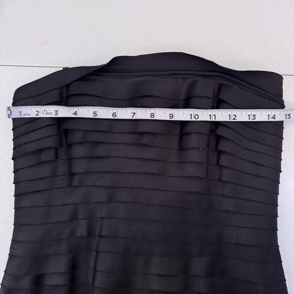 Victor Costa Tiered Strapless Corset Knee Length A-Line Cocktail Dress Women's 4 - Picture 12 of 14